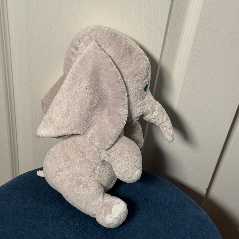 Disney Dumbo Elephant Plush Stuffed Animal 10" Pink Ears Blue Eyes - Picture 3 of 10
